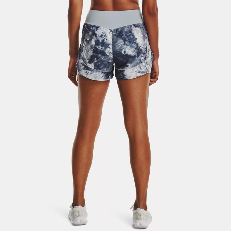 Under Armour Training 2-in-1 Printed Shorts Women bottoms Harbor-Blue 1379017-465