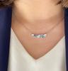 New 2023 Trend Top Quality Hot Sale European Famous Brand Anniversary Luxury Jewelry Necklace For Women Bule Drop Charms Pendant