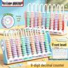 Nine-Line Double-Sided Clock & Number Level Teaching Aid for Primary School Mathematics