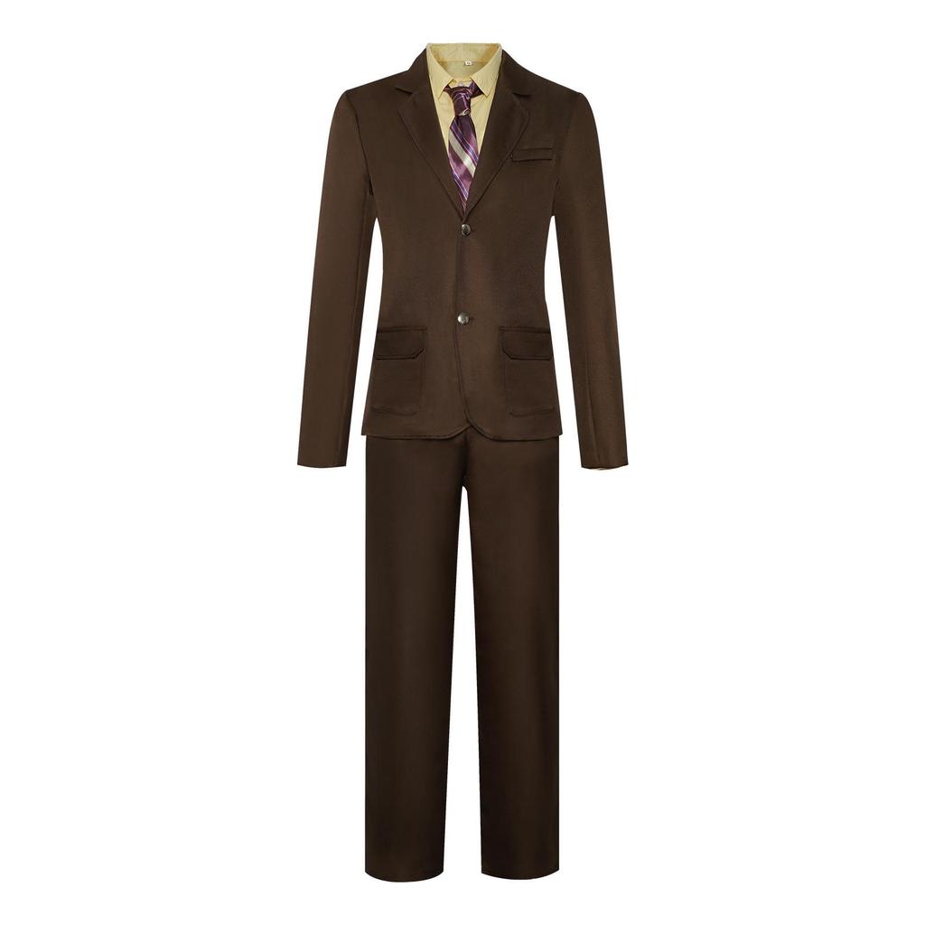 Batman The Dark Knight Joker Cosplay Costume - Heath Ledger Purple Halloween Outfit