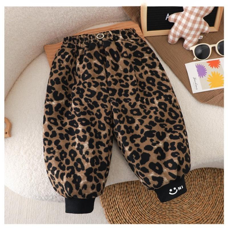 Calças Grossas de Inverno para Crianças Calças Térmicas de Algodão com Forro de Seda para Calças de Neve (crianças unissex)