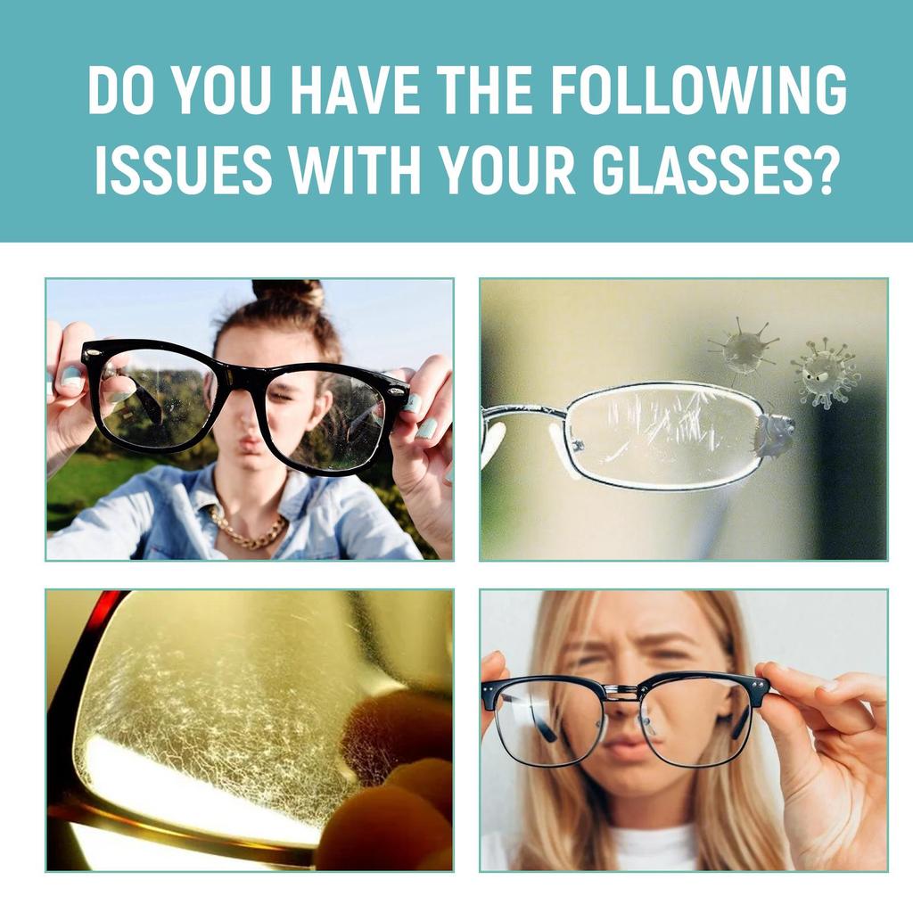 Glasses Lens Cleaner Spray Eyeglass Scratch Removal Anti Fog Repair Liquid Spray Oil Fingerprints Cleaner Dust Lens