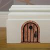 1/3/5Pcs Vintage Wooden Fantasy Mouse Door Decoration With Adhesive Tape Whimsical Living Room Ornament Cute Home Decor