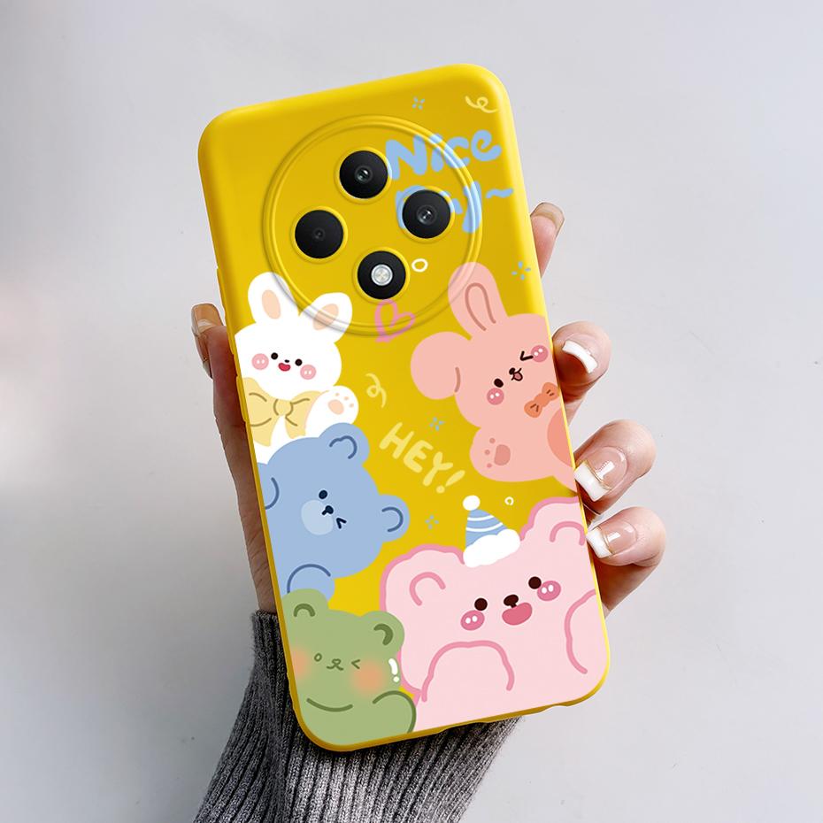 For OPPO Reno 12 FS 5G Case Bear Frog Silicone Soft Phone Cover for Oppo Reno 12 F Cases Reno12 FS Reno12FS 12 F 12F 12FS 4G 5G