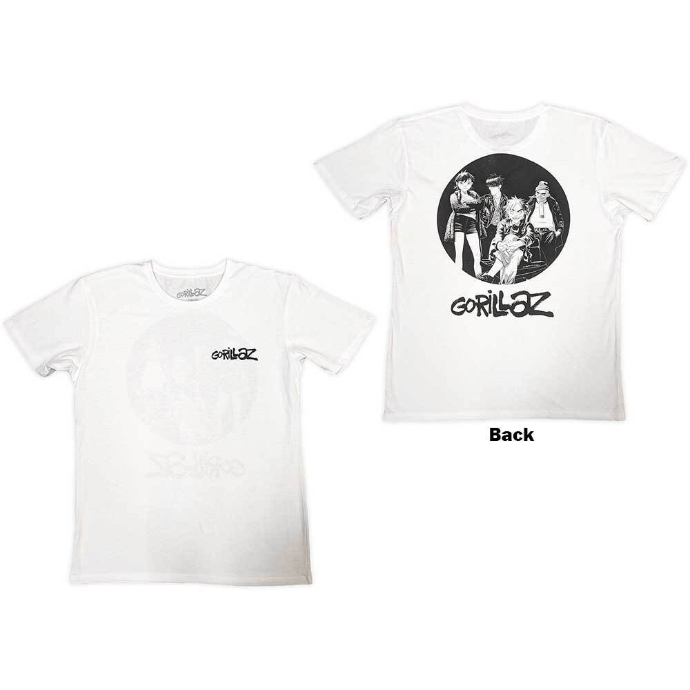 Gorillaz Song Machine Brush Logo T-Shirt White New Unisex T-Shirt S