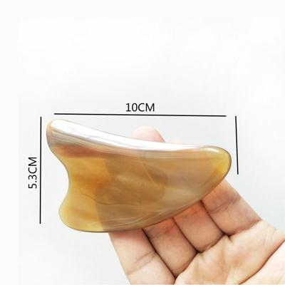 gua sha tool Large and wide S-type facial beauty is better. Scratch board genuine natural white buffalo horn scraping massage