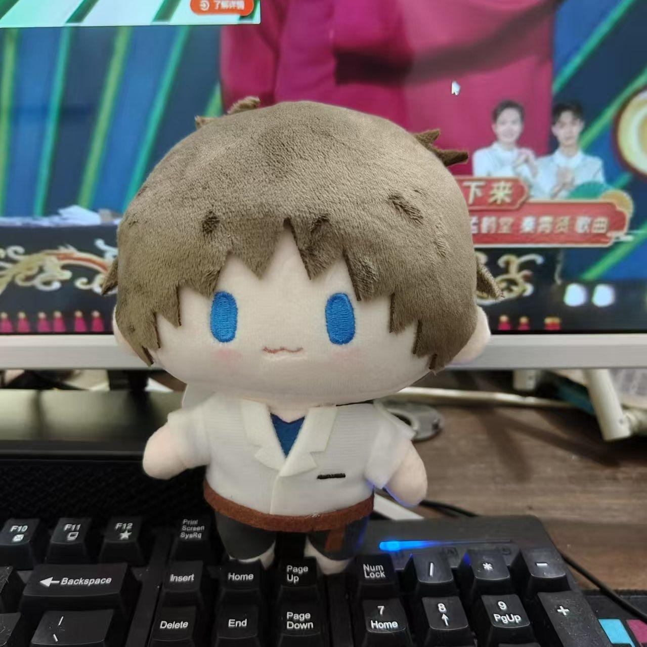 Anime Japonais Rei Ayanami Shinji Ikari Version Q Posture Debout Peluche Sac à Bandoulière Ornement Suspendu Cadeau d'Anniversaire pour Ami