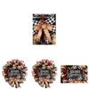 Exquisite Christmas Letter Wreath With Realistic Red Berry Bow Decor For Festive Charm