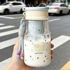 Water bottle summer high value plastic cup large capacity girl cute portable double drinking straw water cup student outdoor accompanying cup