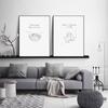 Abstract Line Drawing Coffe Poster Funny Quotes Kitchen Decorative Paintings Canvas Nordic Wall Art Picture Home Cafe Decoration