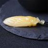 Mode Jade Cicade Gesneden Amulet Geluks Hanger Kralen Ketting Mode Sieraden