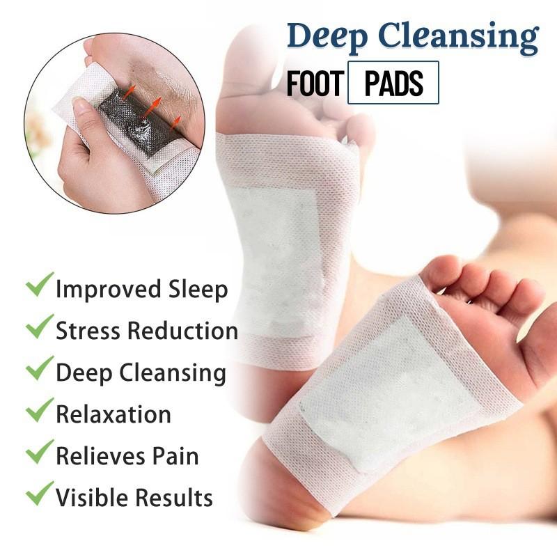 Ouhoe Deep Cleansing Foot Pads Relaxing Foot Care For Stress Relief And Detoxification 10 Pieces