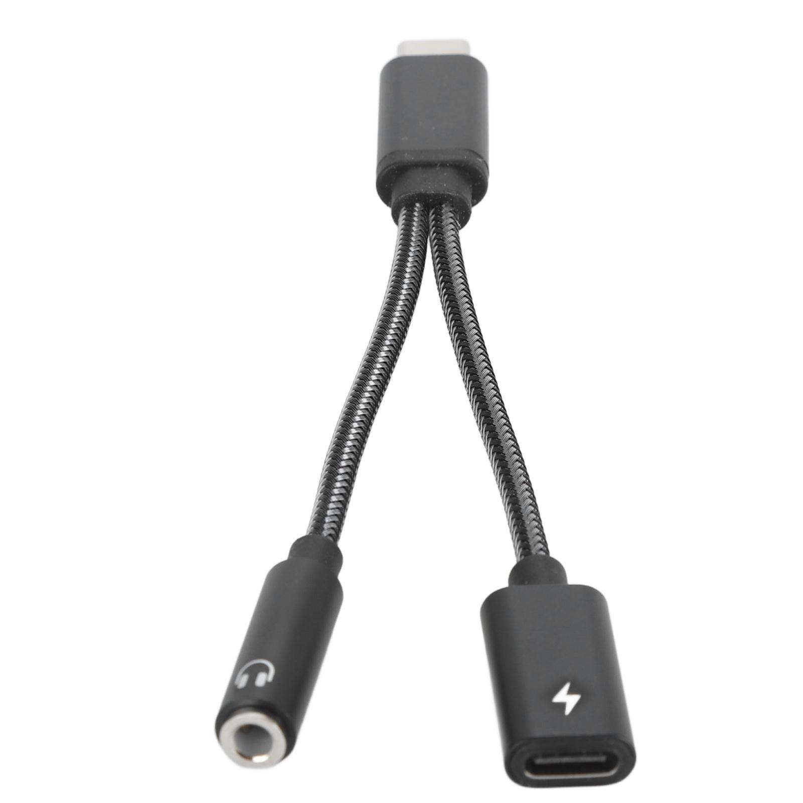 

Адаптер USB C на 3,5 мм для наушников и зарядки 2 в 1 USB Type C на 3,5 мм гнездо для наушников с