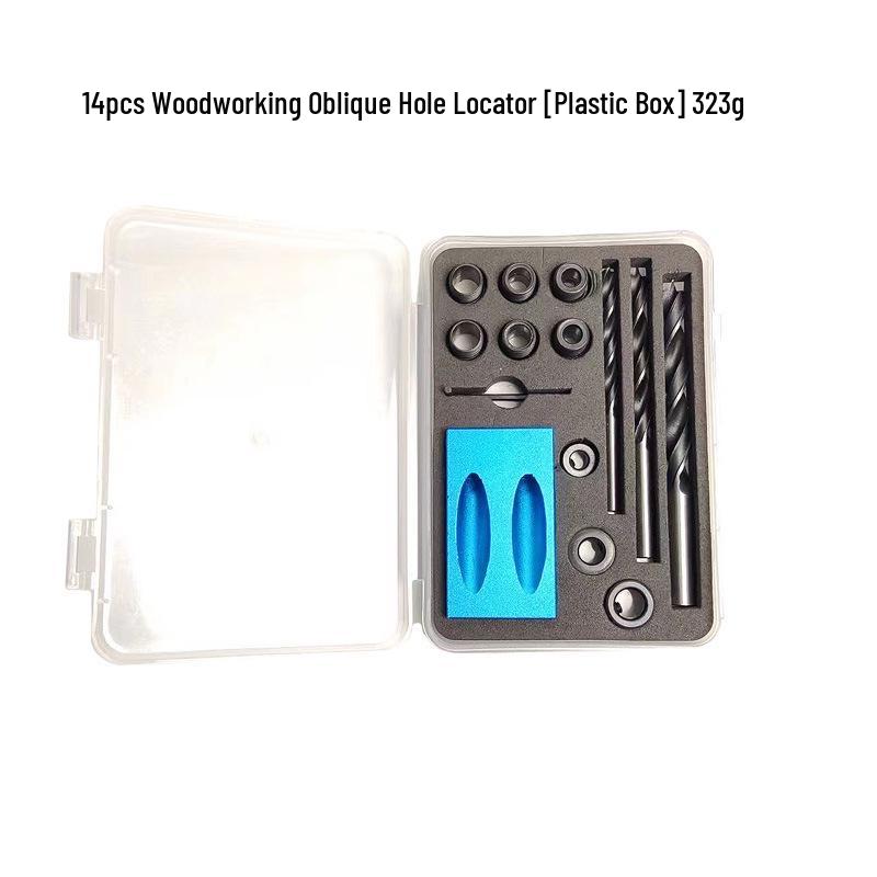 15° Blue Woodworking Oblique Hole Locator Puncher