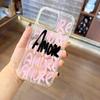 Amore-love Romantic Pink Lettering Clear Phone Case For iPhone 17 16 15 Pro Max Air 16E 14 13 12 11 XS X XR 7 8 Plus SE2 Cover
