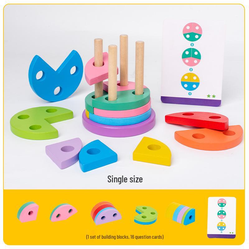 

Children s Wooden Rainbow Building Blocks Puzzle Toy for Early Education
