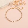 Handmade Ins Style Beaded Freshwater Pearl & Baroque Pearl Anklet Bracelet Set - Colorfast Jewelry for Women