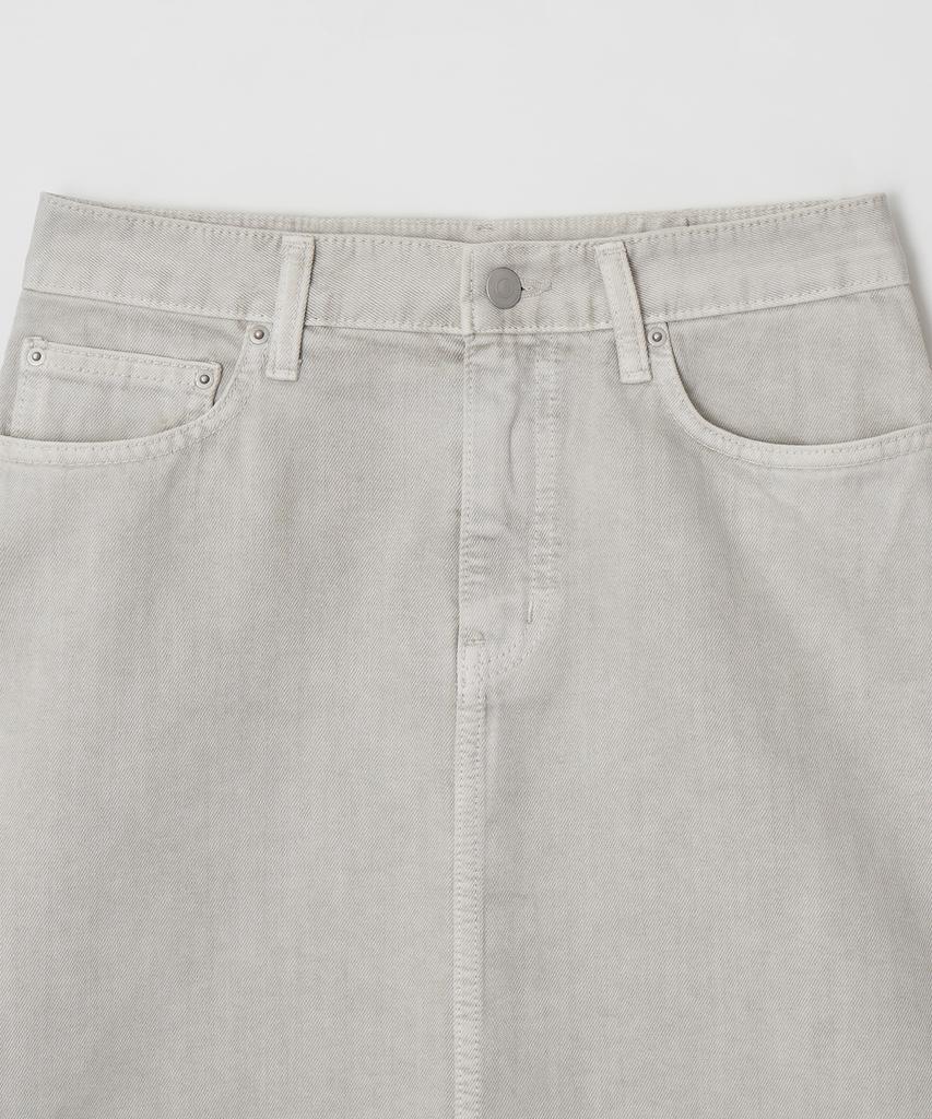 Jeonggamseutyudio Pigment Dyed Denim Skirt_3 Color