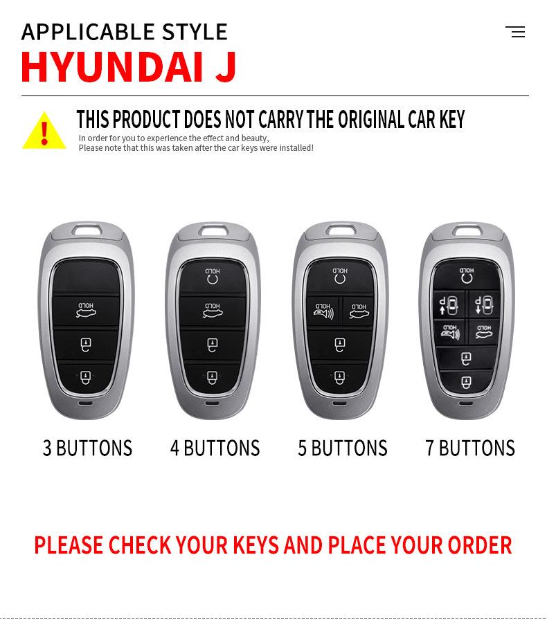 Hyundai Tucson L Key Cover - Fifth-Gen Premium Shell for 2021 Model