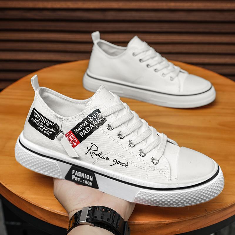 Moda pentru bărbați Pantofi de skateboard ocazional de jos pentru băieți Pantofi comozi Studenți de sex masculin Trend Talpă moale Clasic Respirabil Sală de sport Anti-alunecare