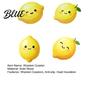 Summer Style Table Decor 4PCS Cute Lemon Shape Wooden Coasters, Non-slip Heat Insulation Pads, Non Slip Cup Mats Decorative Tableware for Kitchen