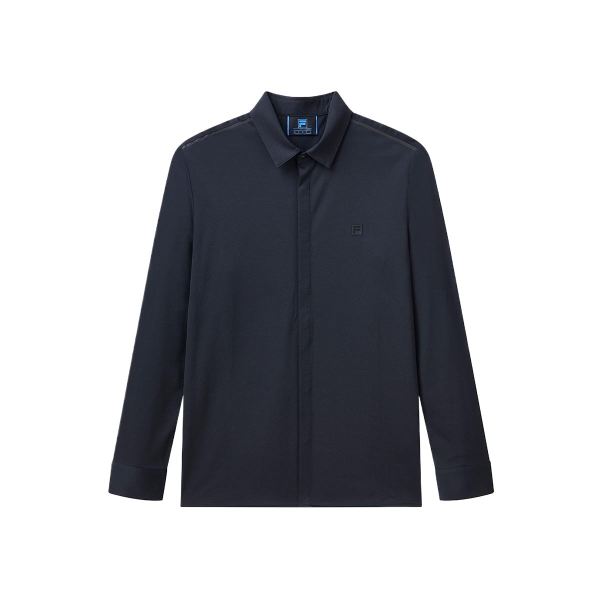 

FILA Blue Series Simple Classic Soft Comfortable Long Sleeve Shirt Men shirts Legendary-Blue F11M012401G-NV M