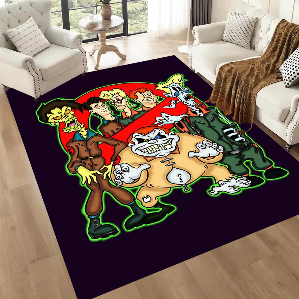 Ghostbusters Movie Compilation Square rugs are a great choice for living rooms, bedrooms, home décor, and as gifts.