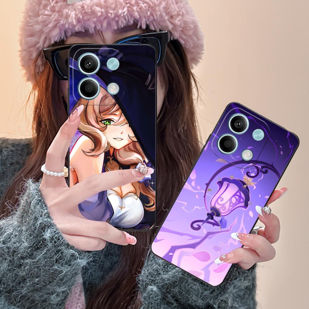 Game GI Lisa Mobile Phone Case for Xiaomi Redmi 15 14 13 12 A5 3 2 1 C Plus 4G 5G Colorful Printing Cover Cover Luxury Pretty