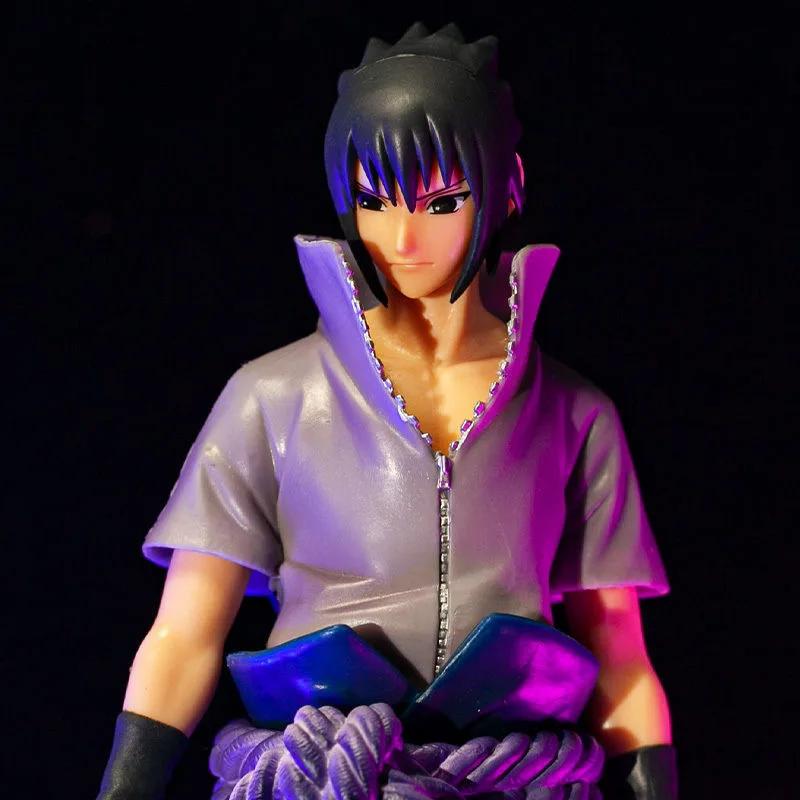 28cm Naruto Anime Sasuke Figur Actionfiguren Uchiha Cartoon Spielzeug PVC Modell Geschenk Kinder Spielzeug Puppe Naruto Figur