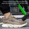 Work Sneakers For Men Safety Shoes Anti-Smash Anti Puncture Indestructible Shoes Breathable Comfort Steel Toe Protection Shoes
