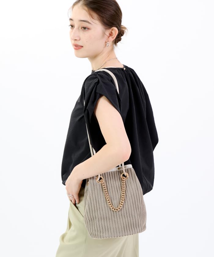 Official Tote Bag CHAIN CROCHET SM Beige Crochet [LeSportsac] BUCKET/1364 Women's