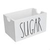20 Sugar Packets Holder for Coffee, Wooden Container Office