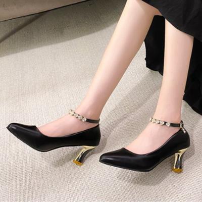 Mode Temperament Sommer Neue 2024 Flach Mund Stiletto High Heels Baotou Europäischen Täglichen Bequeme Weiße Sexy Spitz frauen Pumps