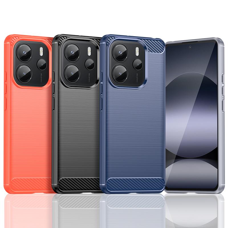 For Redmi Note 14 5G Case Cover Redmi Note 14 5G Capa New Phone Bumper Back Carbon Fiber TPU Soft Fundas Xiaomi Redmi Note 14 5G