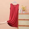 Pajama Women's Summer Sleeveless Vest Pajama Skirt, New Loose Large Size Suspender Skirt Spring and Summer