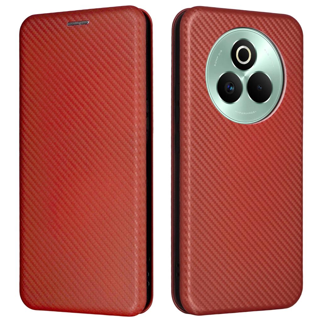 For Realme P3 Pro 5G Case Carbon Fiber Texture Drop-Proof PU Leather Phone Cover