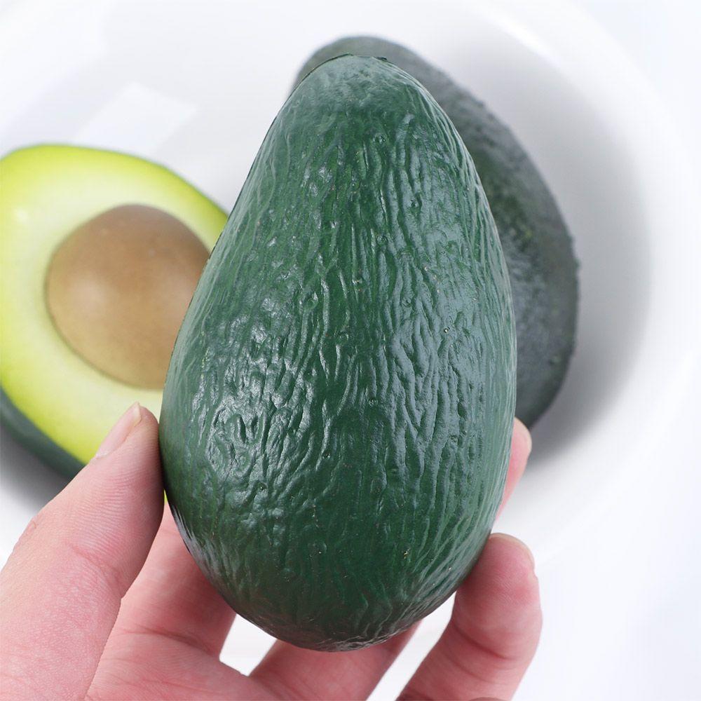 Quality Plastic Pranks Supplies Lifelike Fake Fruit Table Decoration Artificial Avocado Photography Props Party Ornaments
