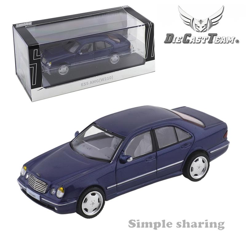 DCT SHADOW 1/64 Mercedes Benz E55 AMG (W210) Red Green Blue Diecast Model Toy Vehicles Miniatures Collectibles