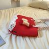 Message Bag Funny Handbag Solid Color Nylon Tote Bag All-match Fruits Shoulder Bag  Travel