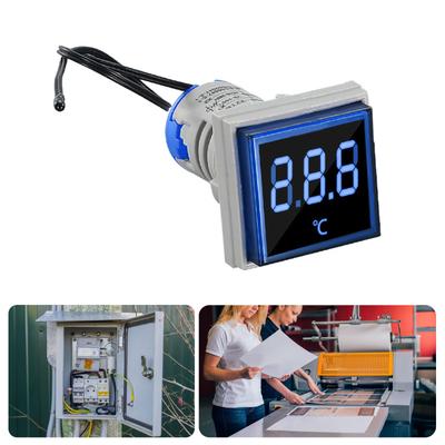 Square Digital Thermometer for Accurate Temperature Measurement with Clear Display Flame Retardant Plastic Shell