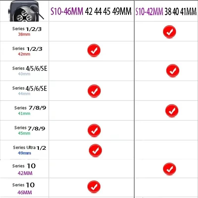 Leather Strap for Apple Watch Band 46/42mm 49mm 45mm 41mm 40mm 44mm Correa For IWatch Series 10 9 8 7 6 SE 5 4 Ultra 2 Bracelet