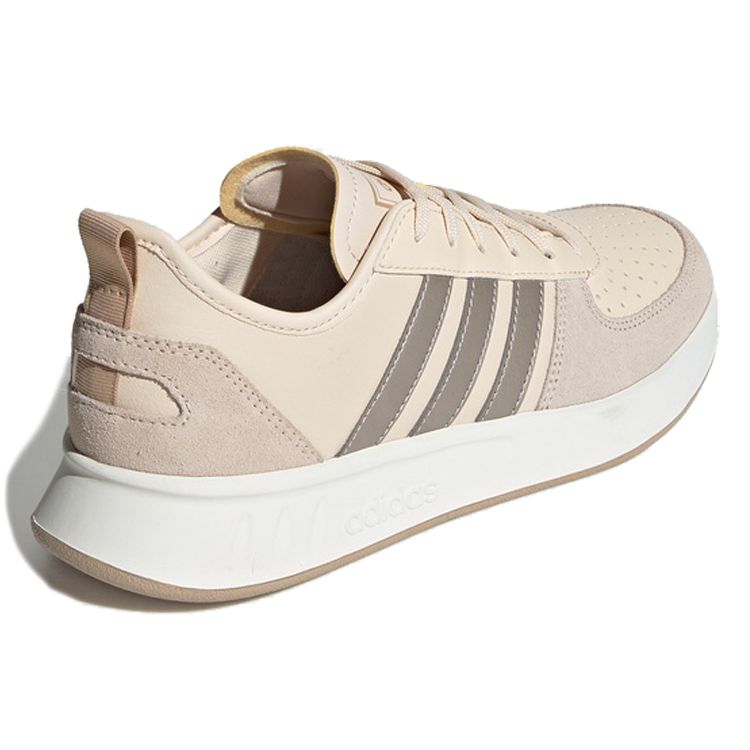 Adidas Court 80s Cushioning Low-Top Tennis Shoes Women Sneakers Gray Pink Silver EE9835