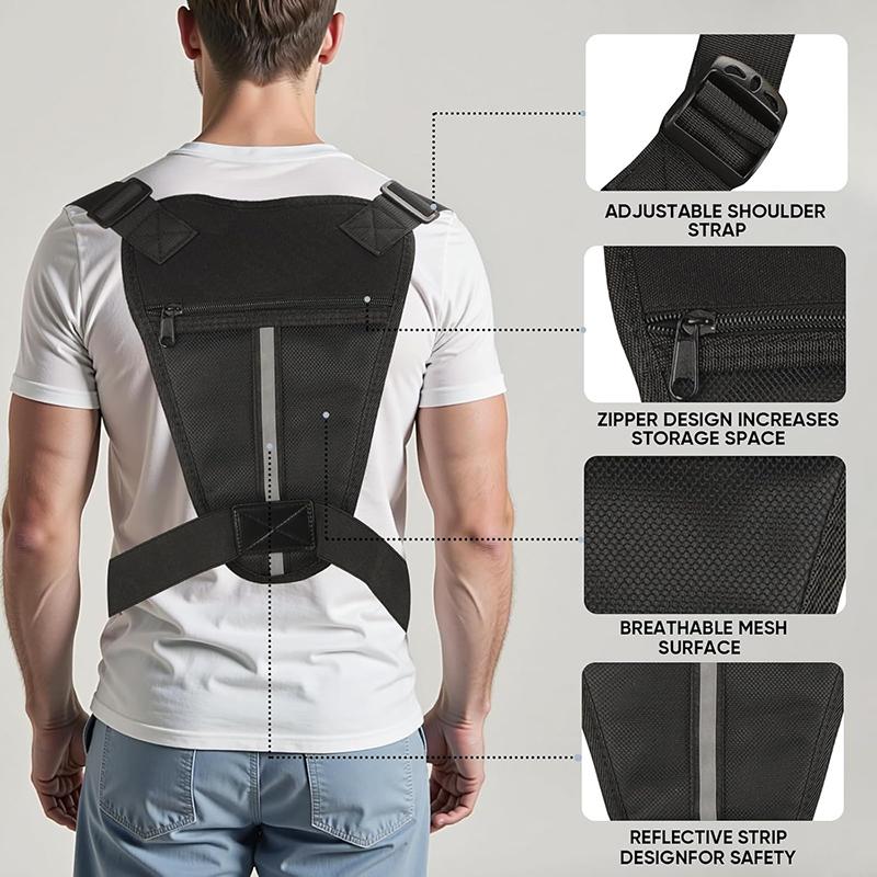 Outdoor Tactical Chest Bag for Men Utility EDC Travel Chest Pack for Running Hiking Chest Vest Holster