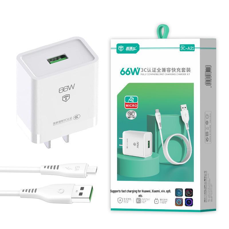 66W Super Fast Charger Set for Android, Apple, Huawei, Type-C