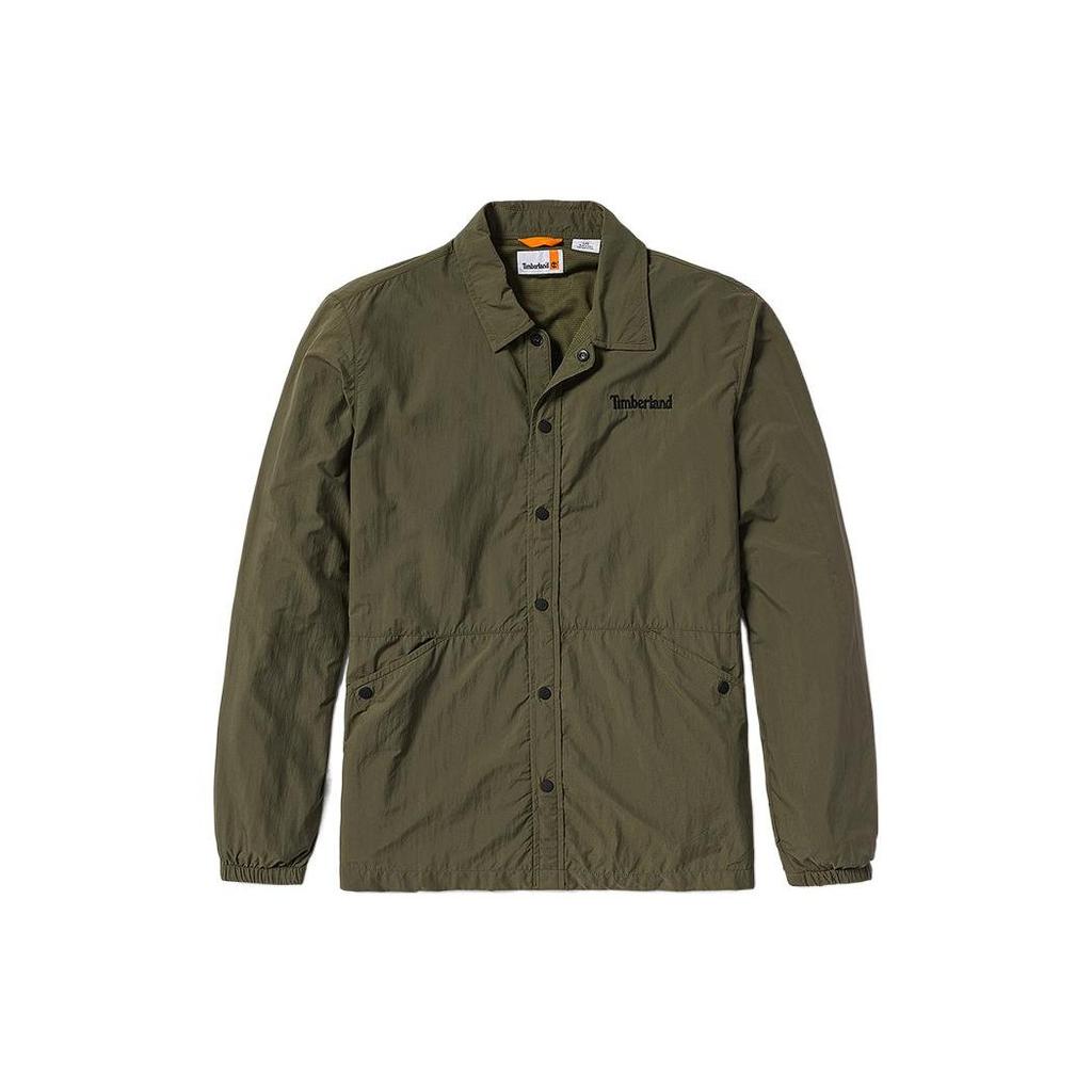 Timberland Solid Color Outdoor Loose Waterproof Jacket Men Jacket Army-Green A5Y6H-A58
