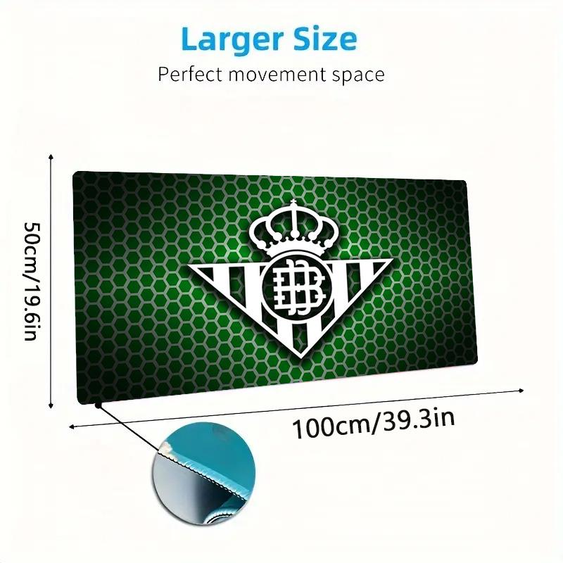 Real Betis stone Color Mouse Pad Large Gaming Table Cushion Non-slip Laptop Tablet Big Mousepad XXL Mat Mini PC Playmat With Lock edge