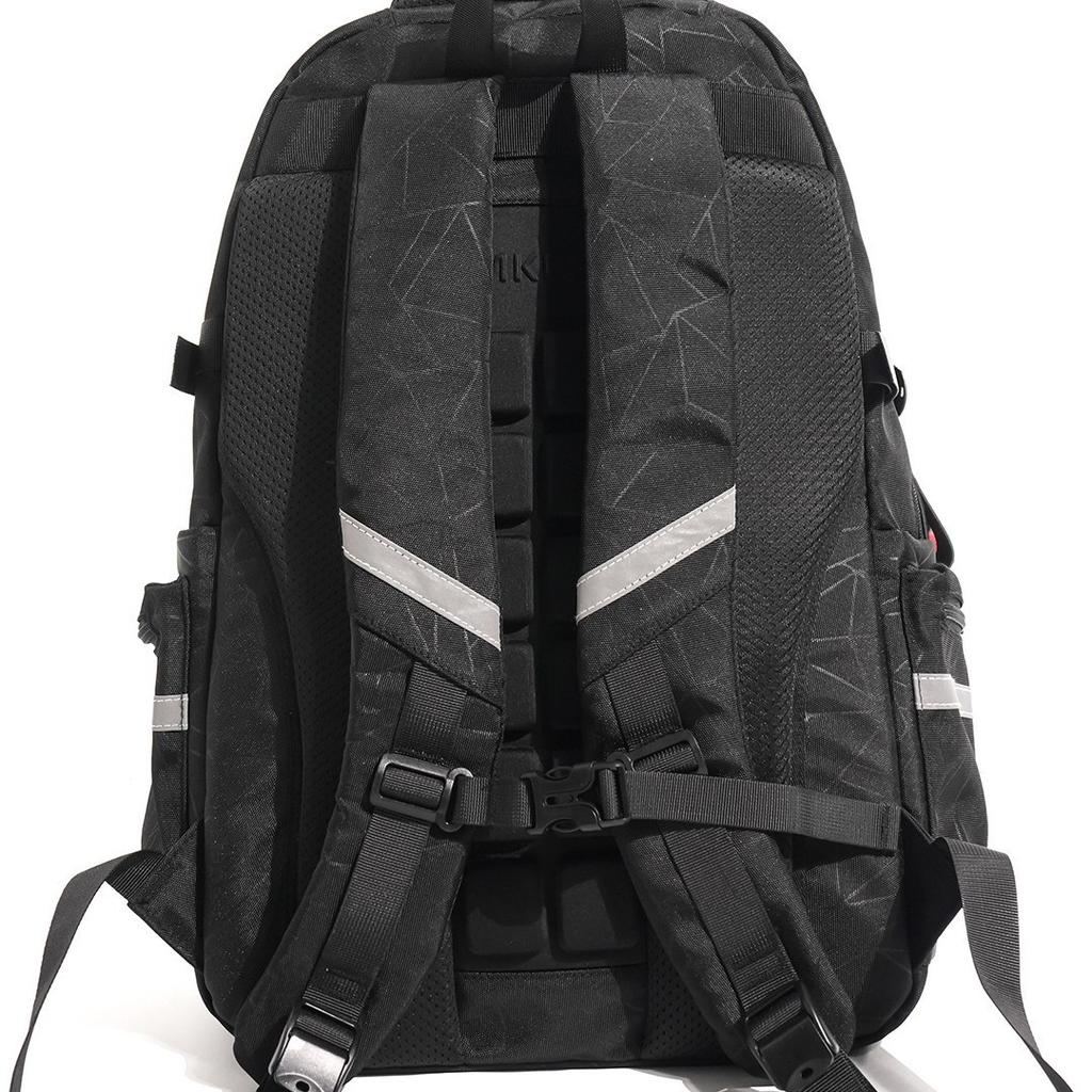 Schoolbag American trendy cool matte dark pattern college style backpack college student couple campus commute leisure travel schoolbag