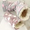 Pet Channel Nest Hamster Warm Channel Flower Branch Mouse Sugar Glider Mink Guinea Pig Guinea Pig Ultra-soft Plush Tunnel Nest