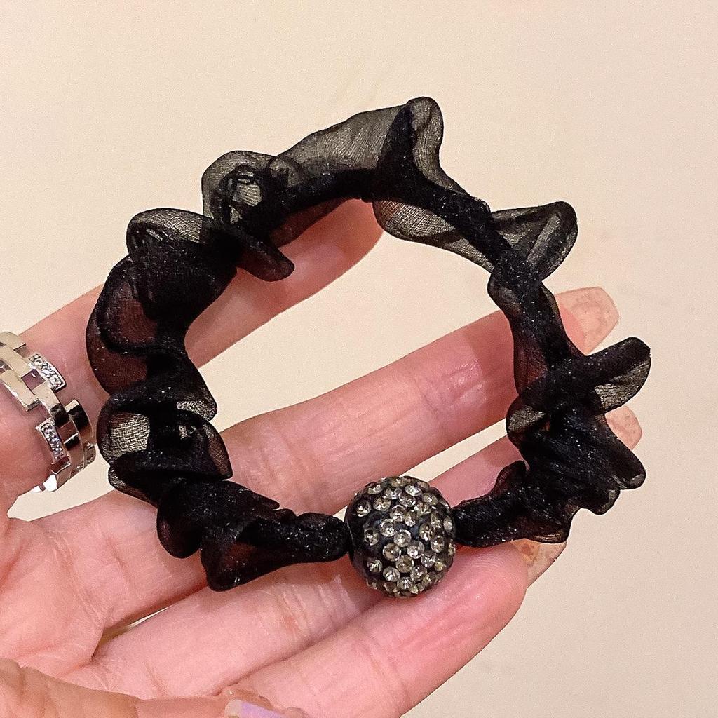 Leopardenmuster Strass-Haargummis: Luxuriöse Haargummis für Damen