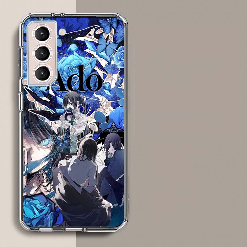 

Ado Album Kyogen Phone Case For Samsung Galaxy S25 Edge S24 S23 FE S21 S20 S10 Plus S22 S26 Ultra Cover Clear Cases TPU Capa She Samsung S23 Plus